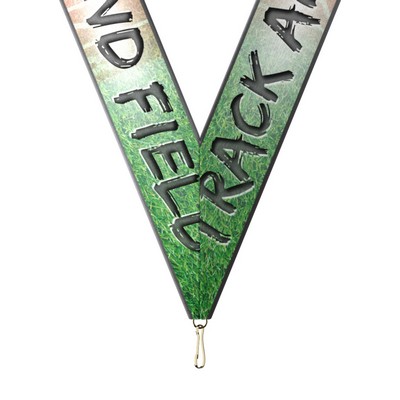 Sublimated Track & Field Neckband w/ Quick Clip (1-1/2" X 34")