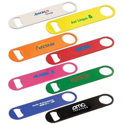 Paddle Style Powder Coated Steel Bottle Opener