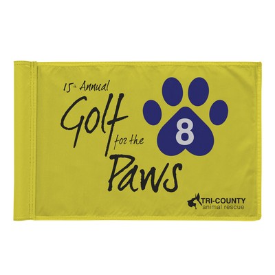 Golf Flag with Tube Single-Sided