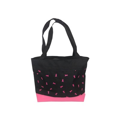 AO Pink and Black Pink Ribbon Tote