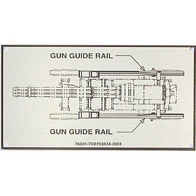 .020 Anodized Aluminum Name Plate Greater than 3 Sq. In. and up to 6 Sq. In.