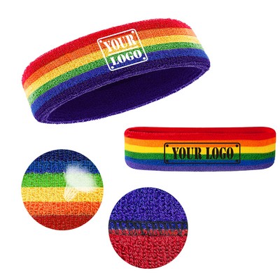 Rainbow Poly-Cotton Headband