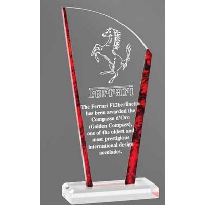 Avanti Red Marble Edge Acrylic Award