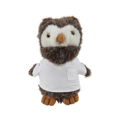 soft plush Owl with doctor jacket