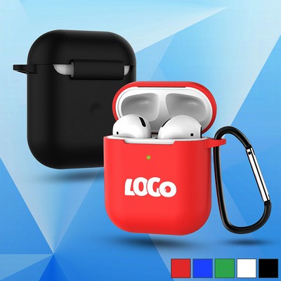 Silicone Earbud Case w/Carabiner