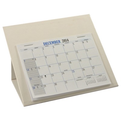 RQ Deskretary® Desk Calendar w/Organizer Base, Nordic White