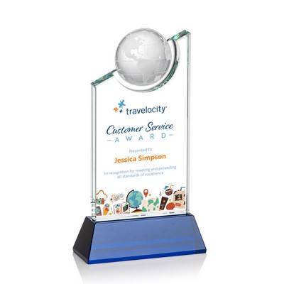 VividPrint™ Award - Brixton Globe/Blue 9"