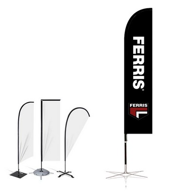 18' Double Sided Custom Portable Teardrop Banners