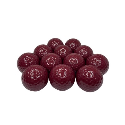 Colored Golf Balls Burgundy