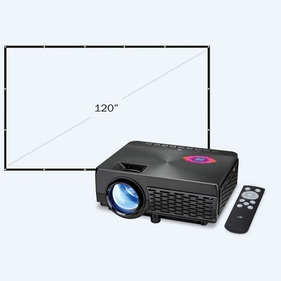 GPX Projector with Bluetooth and 120" Projection Screen