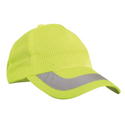 High Visibility Ball Cap w/Reflective Tape Accent