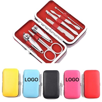 7-Piece Leather Manicure Set