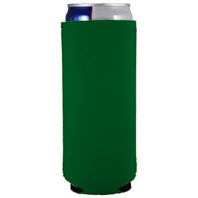 12 Oz. Green Slim Seltzer Can Cooler