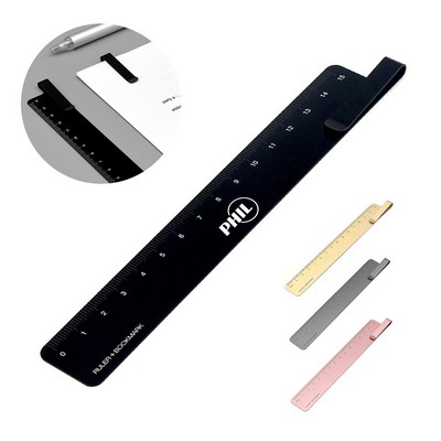 6.7" Aluminum Alloy Ruler Bookmark