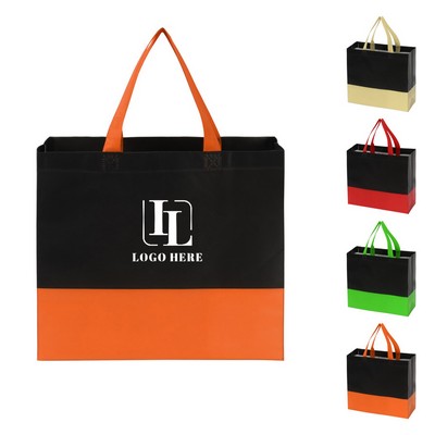 Two Tone Non-Woven Tote Shopping Bag