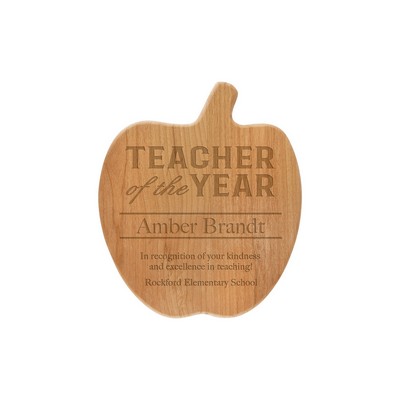 8" x 9 1/2" Alder Apple Plaque