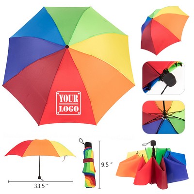 Rainbow 43" Arc Folding Umbrella