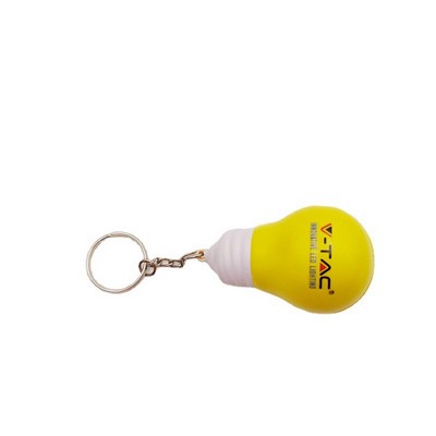 PU Electric Bulb Pressure Reliever w/Key Chain