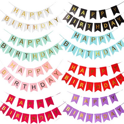 Large Happy Birthday Banner