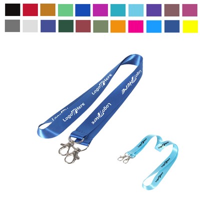 3/4" Dye Sublimation Double Ended Lanyard