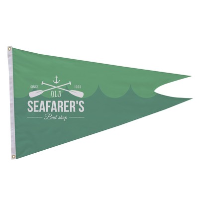 2.5' x 4' Polyester Burgee Flag Single-Sided