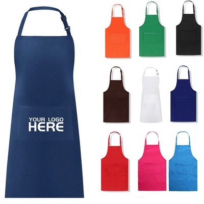 Waterdrop Resistant Apron With 2 Pocket