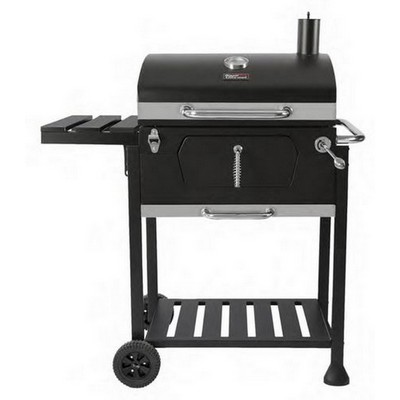 Keg Products 24" Charcoal Grill w/Single Foldable Side Tables