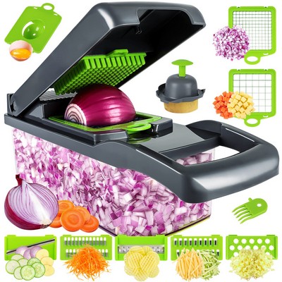 Vegetable Chopper Pro, Multifunction 13 in 1 Food Chopper, Kitchen Vegetable Slicer Dicer Cutter