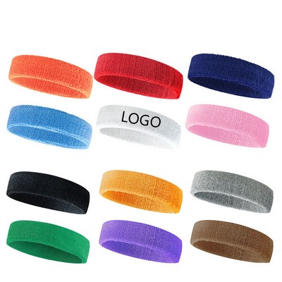 Unisex Elastic Sweat & Sports Headbands