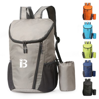 Outdoor anti splash folding backpack