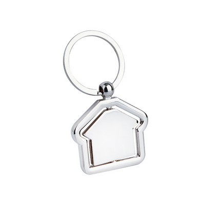 House Shaped Metal Realtor Keychains