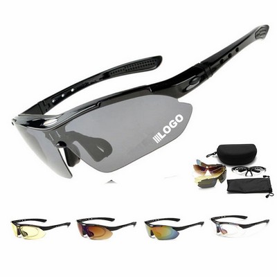 Polarized Sports Sunglasses Cycling Glasses With 5 Lenses