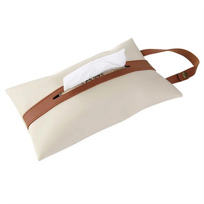 Hanging Strip Leather Tissue Box