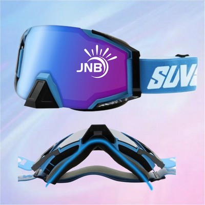 Anti-Fog Ski Goggles with Nose Bridge