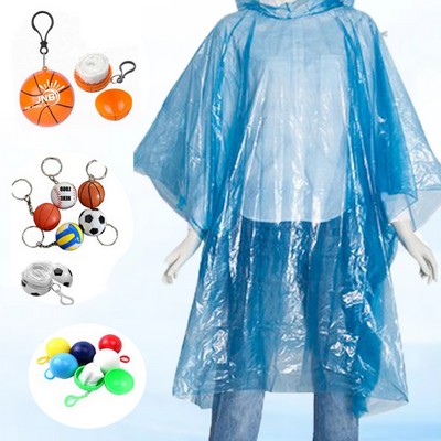 Raincoat Ponchos with Storage Ball Case