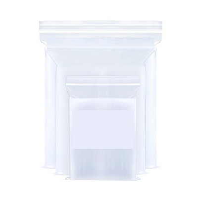 Zip Lock Unprinted Clear Bags 2 Mil. (4"x8")