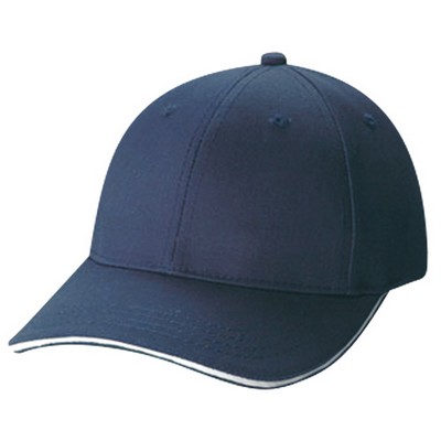 6 Panel Constructed Contour Youth Cap w/Contrast Edge