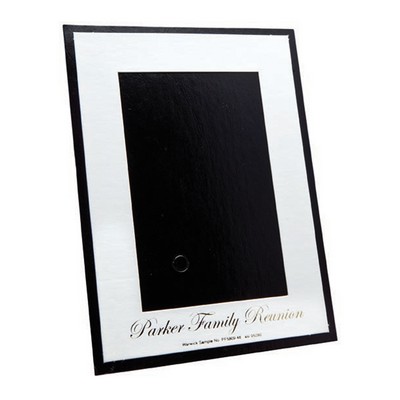 White on Black Photo Frame-4"x6"