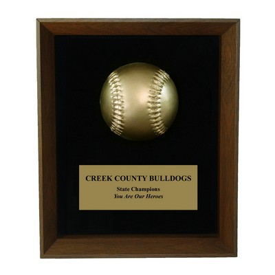 Baseball Shadow Frame Plaque (8X10)