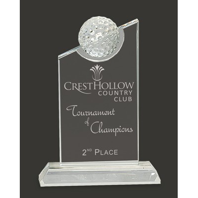 Best Score Crystal Golf Award M - 7 1/4'' H