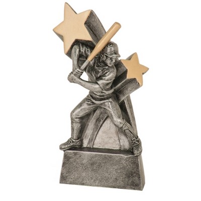 6" Female Softball Super Star Resin Figure Trophy