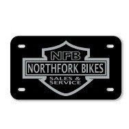 .055" Black Polyethylene Motorcycle Plate Supports