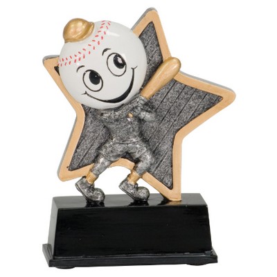 Baseball Little Pals Resin Award - 5" Tall