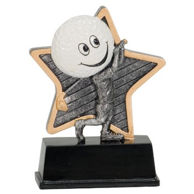 Golf Little Pals Resin Award - 5" Tall