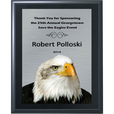 Classic Solid Black Award Plaque 5"x7"