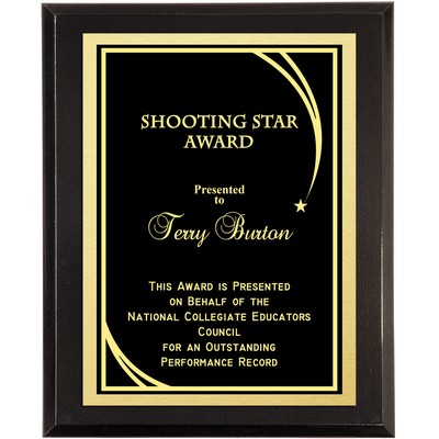 Legacy Hi-Gloss Black Award Award Plaque 8"x10"