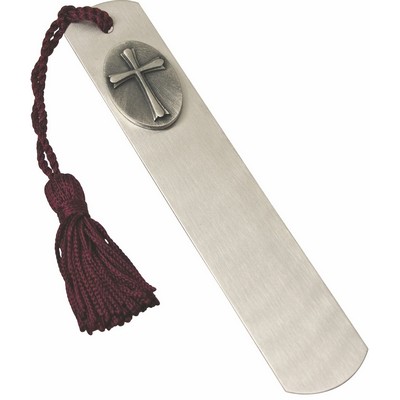 Pewter Bookmark w/ Cross