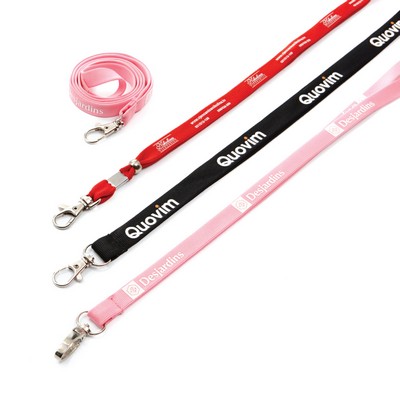 Cross Woven Polyester Lanyards