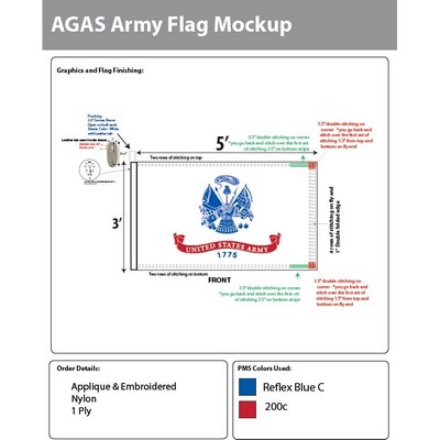 Army Deluxe Flags 3x5 foot