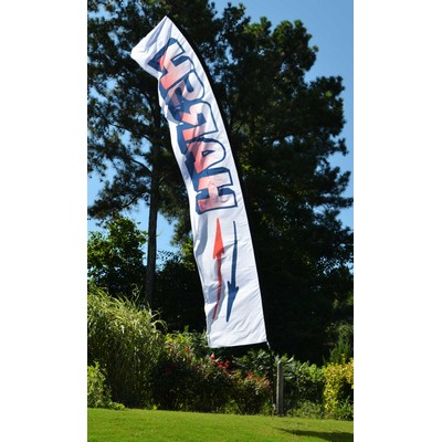 Wing Flag 8' "Banner" Kit, Single Reverse Print